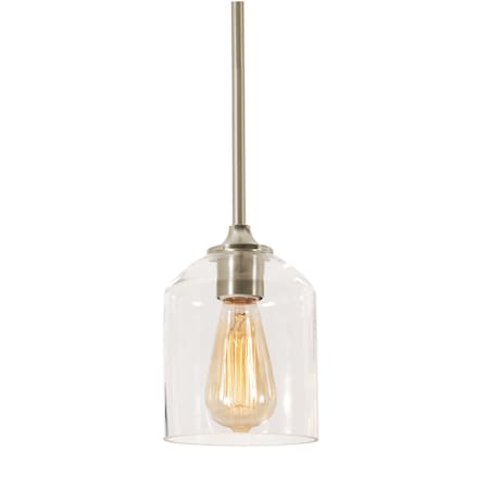 Afx William 6" Pendant - Satin Nickel WMMP06MBSN